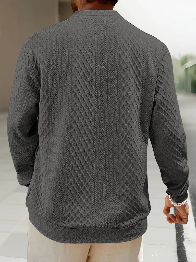 Warriner - Long Sleeve Sweatshirt With Geometric Pattern