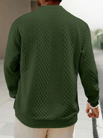 Warriner - Long Sleeve Sweatshirt With Geometric Pattern
