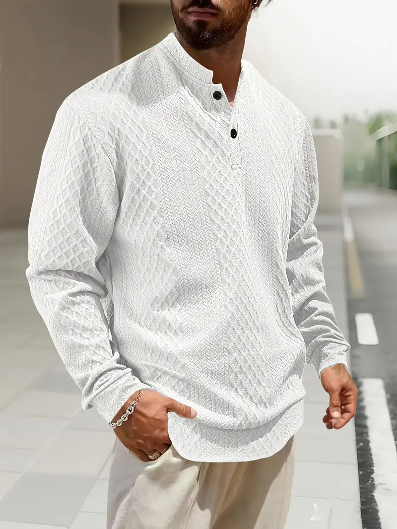 Warriner - Long Sleeve Sweatshirt With Geometric Pattern