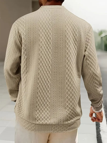 Warriner - Long Sleeve Sweatshirt With Geometric Pattern