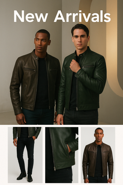 Zafeirios - Casual Leather Jacket