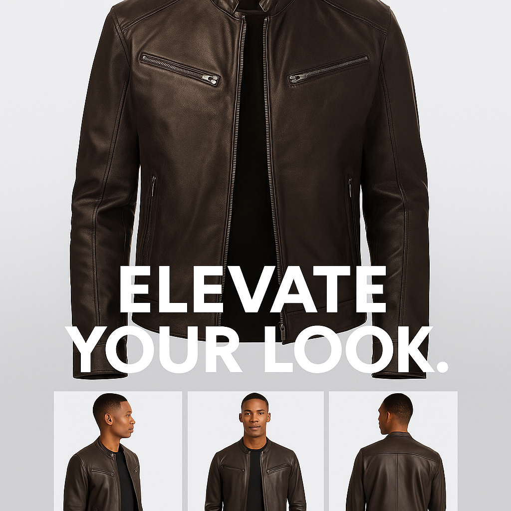 Zafeirios - Casual Leather Jacket