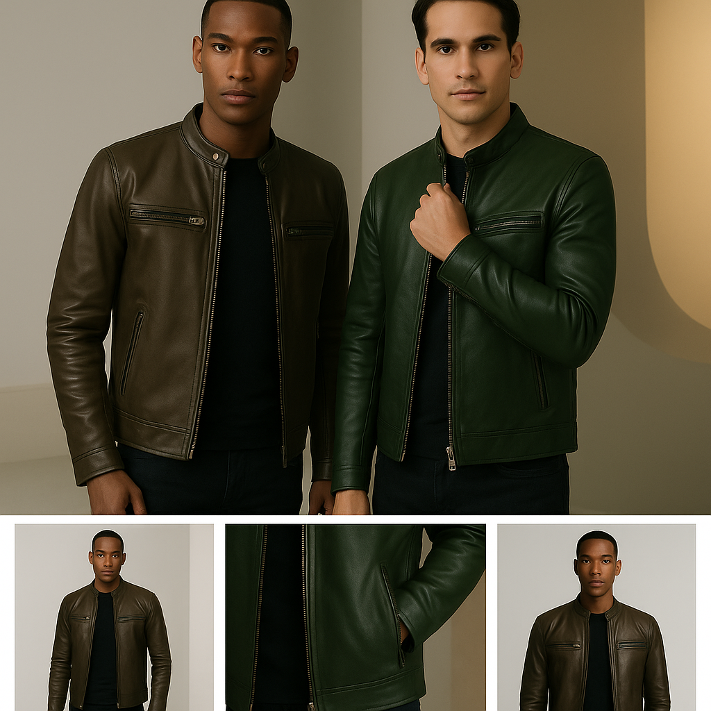 Zafeirios - Casual Leather Jacket