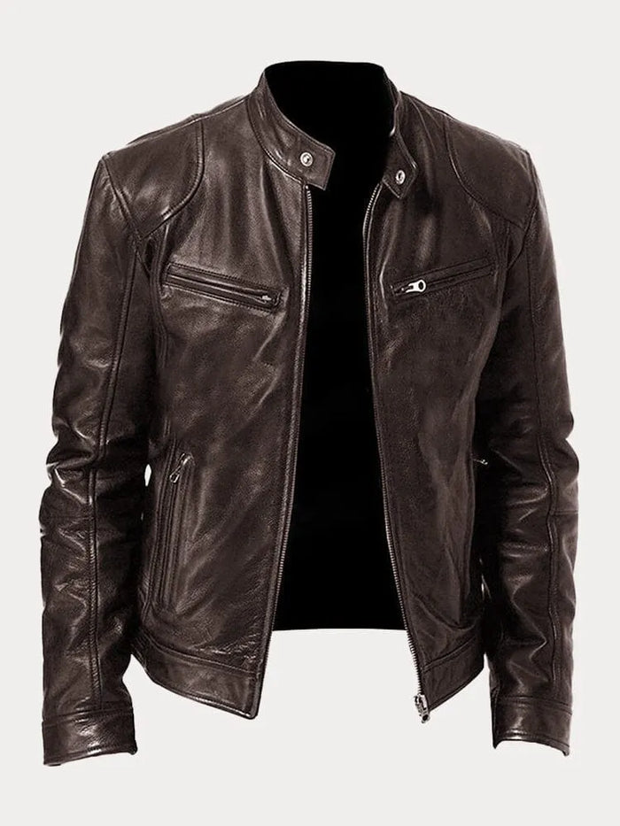 Zafeirios - Casual Leather Jacket