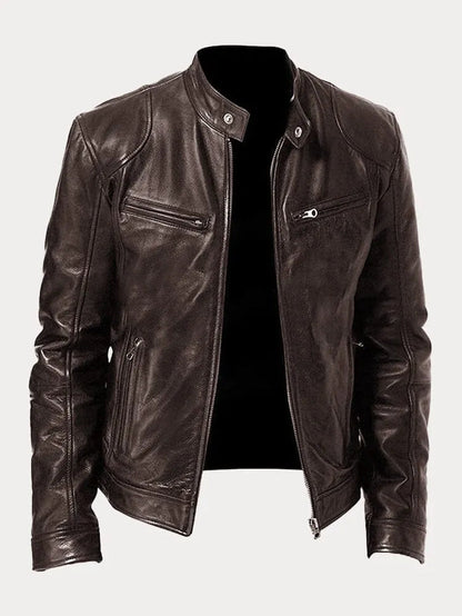 Zafeirios - Casual Leather Jacket