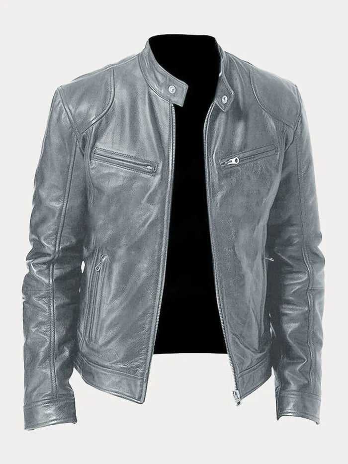 Zafeirios - Casual Leather Jacket