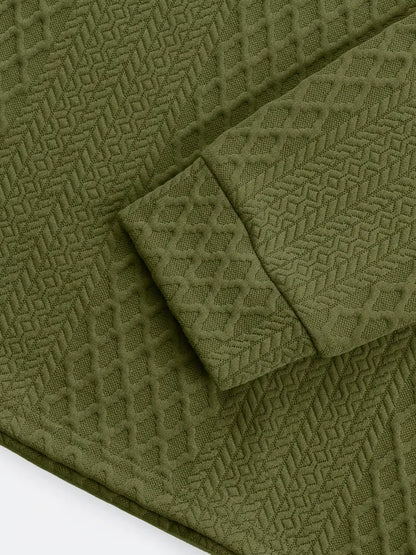 Benoit - Lior Textured T-shirt With Jacquard Collar