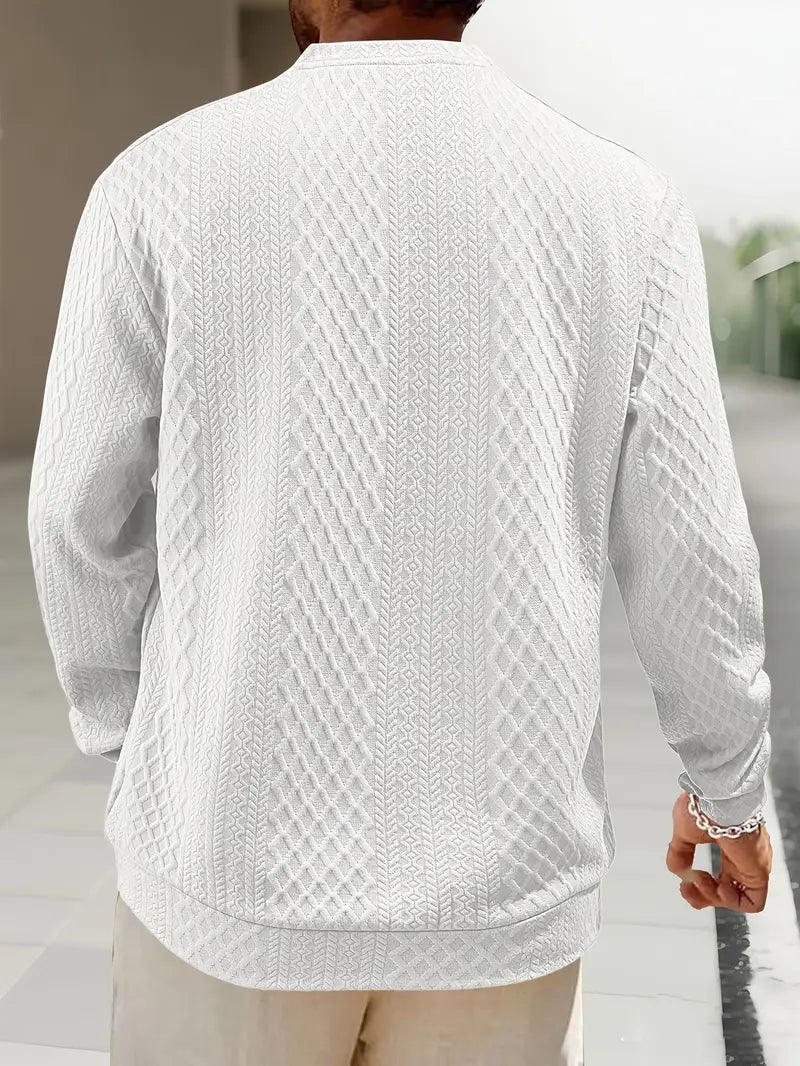 Warriner - Long Sleeve Sweatshirt With Geometric Pattern