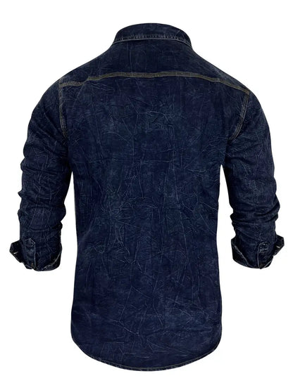 Angelo - Denim Shirt with Front Button Pockets