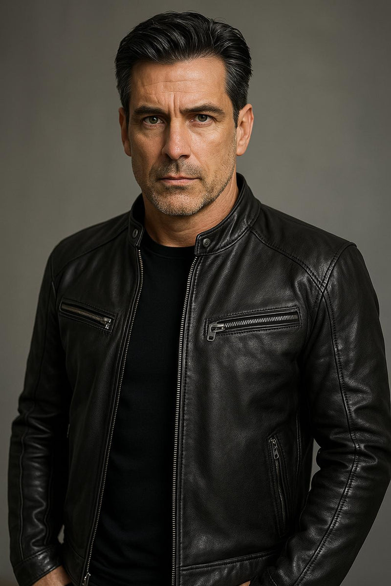 Zafeirios - Casual Leather Jacket